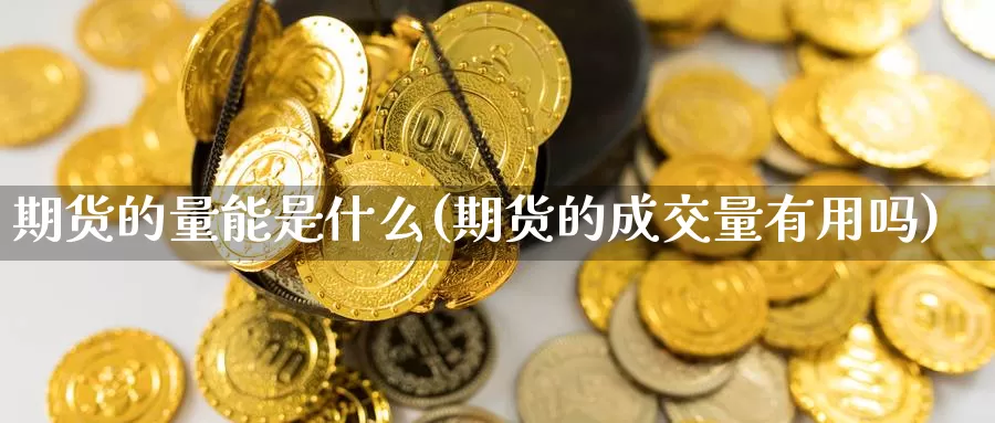 期货的量能是什么(期货的成交量有用吗)_https://www.zjdexue.com_原油期货_第1张