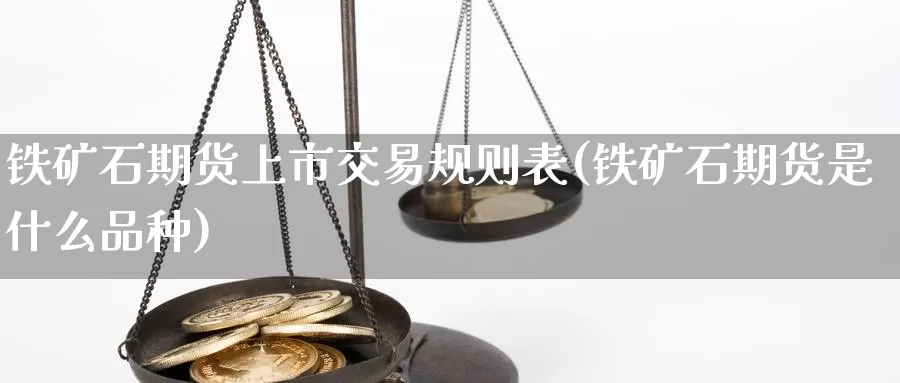 铁矿石期货上市交易规则表(铁矿石期货是什么品种)_https://www.zjdexue.com_农产品期货_第1张