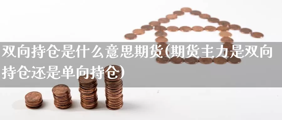 双向持仓是什么意思期货(期货主力是双向持仓还是单向持仓)_https://www.zjdexue.com_原油期货_第1张